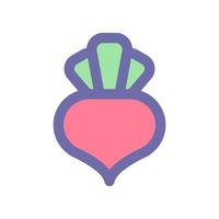 radish icon for your website design, logo, app, UI. vector