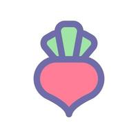 radish icon for your website design, logo, app, UI. vector