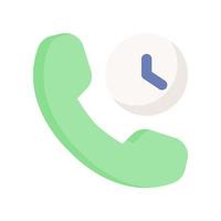 time call icon for your website design, logo, app, UI. vector