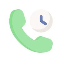 time call icon for your website design, logo, app, UI. vector