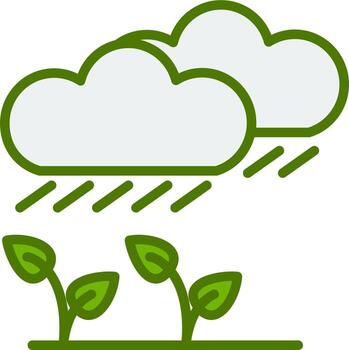 icono de vector de lluvia