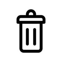 trash icon for your website design, logo, app, UI. vector