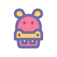hippopotamus icon for your website design, logo, app, UI. vector