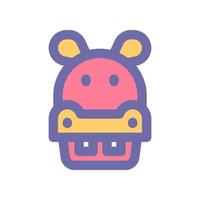 hippopotamus icon for your website design, logo, app, UI. vector