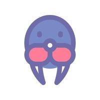 walrus icon for your website design, logo, app, UI. vector