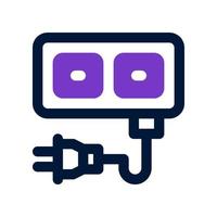 extension cord icon for your website, mobile, presentation, and logo design. vector