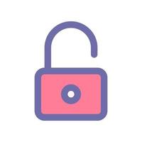 unlock icon for your website design, logo, app, UI. vector