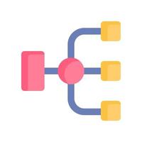 flow chart icon for your website design, logo, app, UI. vector