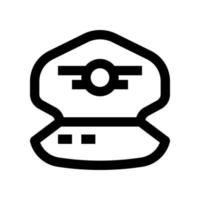 pilot hat icon for your website, mobile, presentation, and logo design. vector