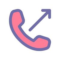 outcoming call icon for your website design, logo, app, UI. vector