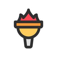 torch icon for your website design, logo, app, UI. vector