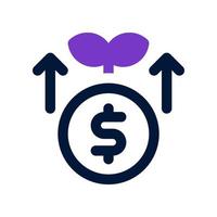 profit icon for your website, mobile, presentation, and logo design. vector