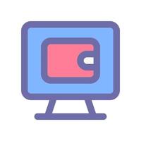 online wallet icon for your website design, logo, app, UI. vector