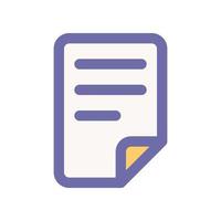 document icon for your website design, logo, app, UI. vector