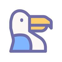 toucan icon for your website design, logo, app, UI. vector