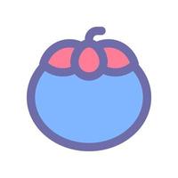 mangosteen icon for your website design, logo, app, UI. vector