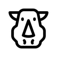 rhino icon for your website design, logo, app, UI. vector