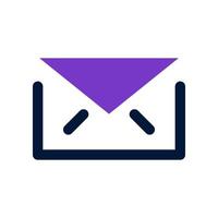 icono de correo electrónico para el diseño de su sitio web, logotipo, aplicación, interfaz de usuario. vector