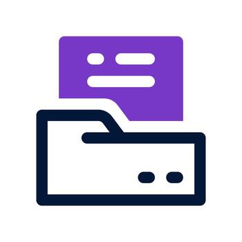 icono de carpeta para su sitio web, móvil, presentación y diseño de logotipo. vector