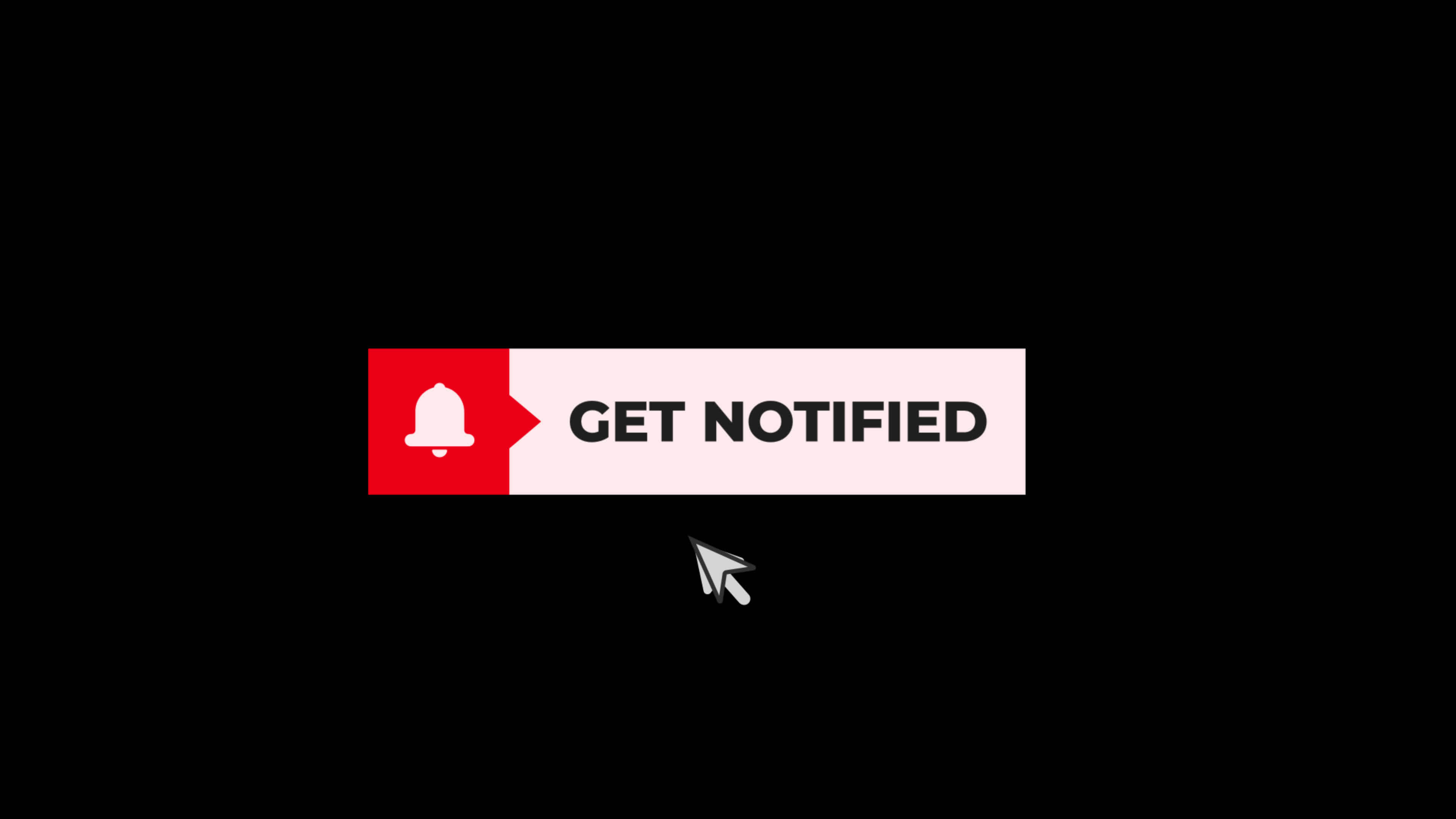 bell Button Get Notified loop Animation video transparent background