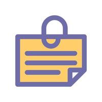 sticky note icon for your website design, logo, app, UI. vector