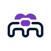 hair clamp icon for your website design, logo, app, UI. vector