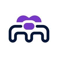 hair clamp icon for your website design, logo, app, UI. vector