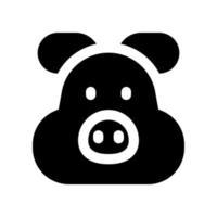 pig icon for your website design, logo, app, UI. vector