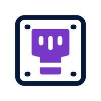 telephone socket icon for your website, mobile, presentation, and logo design. vector