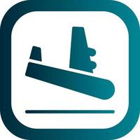 Plane Arrival Vector Icon Design