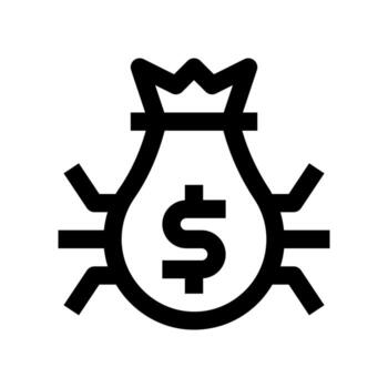 money bage icon for your website design, logo, app, UI. vector
