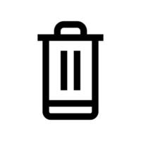 trash icon for your website, mobile, presentation, and logo design. vector