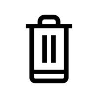 basura icono para tu sitio web, móvil, presentación, y logo diseño. vector