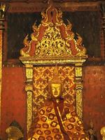 Thai temple and budha style goden with crown photo