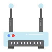 Well designed icon of wifi router, wireless wifi router vector
