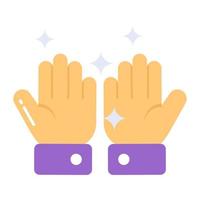 Editable vector of cleaning hands in modern style, editable style