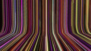 3d futuriste néon abstrait arrière-plan, laser des rayons coloré lumières animations boucle video
