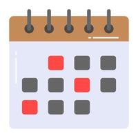 Creative design of calendar in different style, premium vector