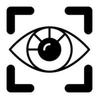 Amazing vector design of eye lock, retina scan icon