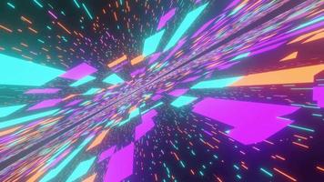 Futuristic Sci-fi holographic technology, Abstract motion graphic digital, Internet data network animation background video