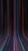 3d futuriste néon abstrait arrière-plan, laser des rayons coloré lumières animations boucle video