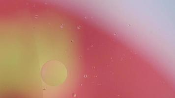 Oil bubble on water color background video