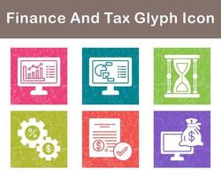 Finance And Tax Vector Icon Set