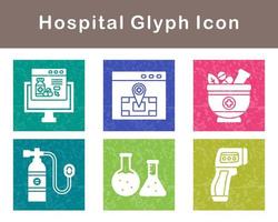 hospital vector icono conjunto