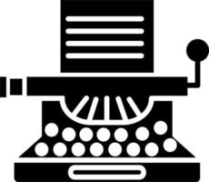 Typewriter Vector Icon