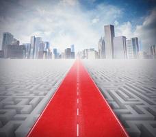 Success way with red carpet photo