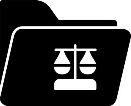 icono de vector de carpeta