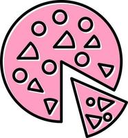 icono de vector de pizza