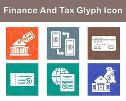 Finance And Tax Vector Icon Set