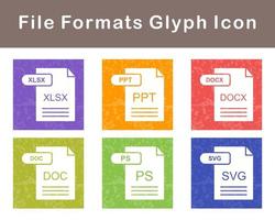 File Formats Vector Icon Set